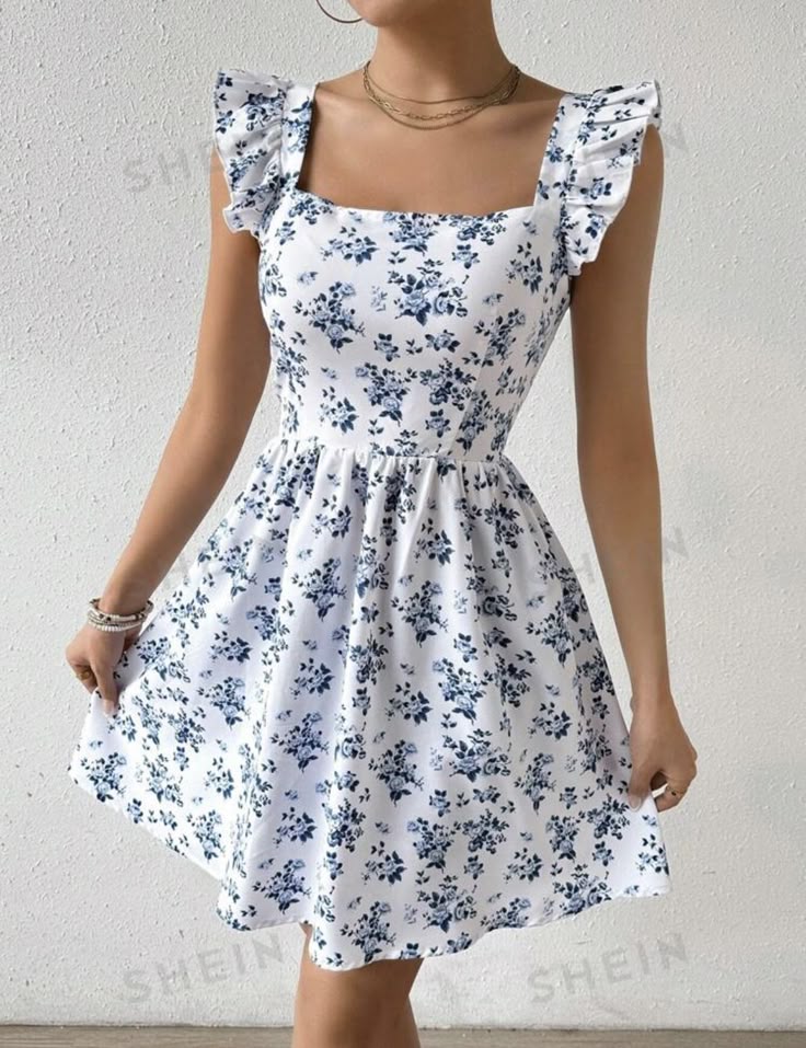 Cirelia - Kurzes Blumenkleid