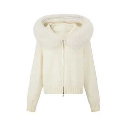 Cirelia Cardigan mit Fellbesatz